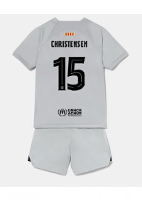 Fotbalové Dres Barcelona Andreas Christensen #15 Dětské Třetí Oblečení 2022-23 Krátký Rukáv (+ trenýrky)